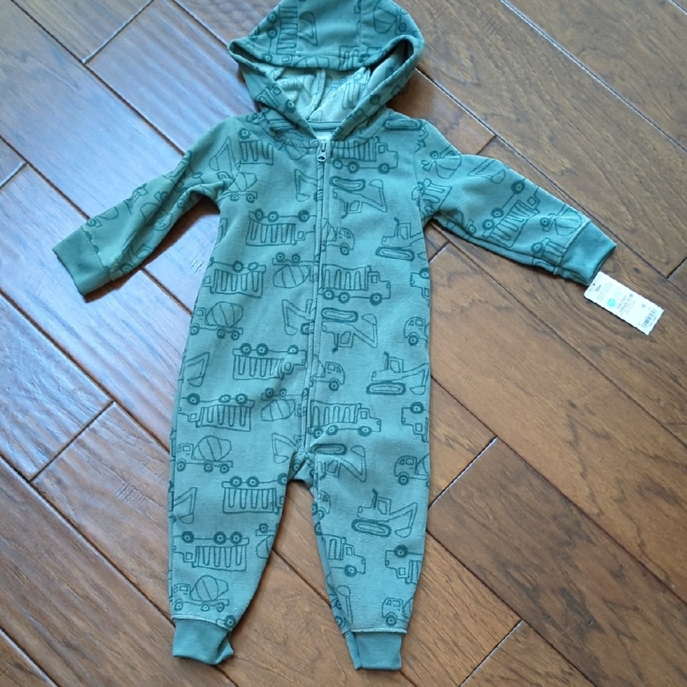 Carter's Teal Hooded Kids One Piece